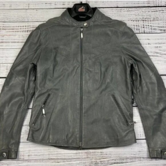 NWT Hein Gericke La Jolla Leather Motorcycle Biker Jacket MSRP $360 Sz‎ 8 Womens - Picture 1 of 4